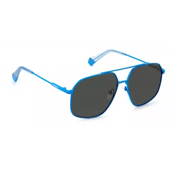 POLAROID Unisex PLD6173SMVUM9 slnečné okuliare - čierny rám, sivé polarizované sklá, 58 mm