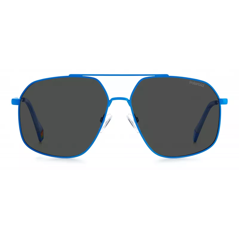 POLAROID Unisex PLD6173SMVUM9 slnečné okuliare - čierny rám, sivé polarizované sklá, 58 mm