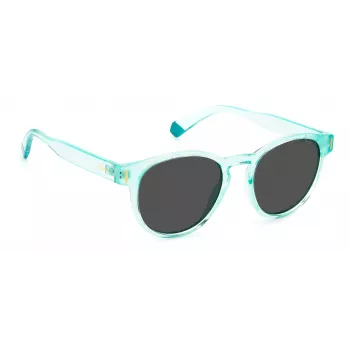POLAROID unisex PLD6175S5CBM9 slnečné okuliare Havana sivá modrá zrkadlová 51mm