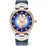 POLICE Masterpiece dámske hodinky quartz PL16029MSTR03 36 mm modrý ciferník strieborný nerezový oceľový mesh remienok