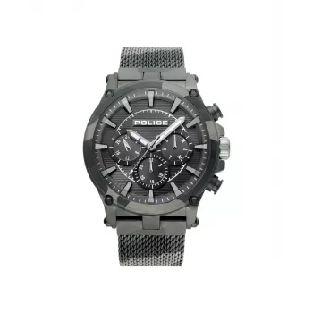 POLICE pánske hodinky Adder R1453321003 47 mm quartz analógové náramkové hodinky čierny ciferník koža