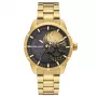 POLICE pánske PL15715JSG78M quartz hodinky 46 mm oceľové zlatý tón hnedý ciferník