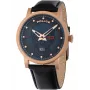 Police pánske analógové hodinky PL15404JSR.03 - modrý ciferník, hnedý kožený remienok, 43 mm