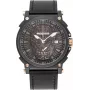 POLICE pánske quartz analógové hodinky PL15728JSB.02 48mm nerezové puzdro čierny kožený remienok