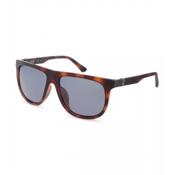 POLICE pánske SPLN33V59878P obdĺžnikové polarizované slnečné okuliare - havana acetátový rám, hnedé šošovky, 59mm
