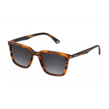 Police pánske slnečné okuliare SPLL80-520836 Havana hnedý acetát 52 mm