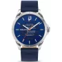 POLICE pánske hodinky PEWJA2204501 46mm quartz analógové nerez čierny ciferník kožený remienok