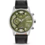 POLICE pánske hodinky PEWJF2203305 48 mm chronograf čierny ciferník kožený remienok
