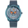 POLICE pánske hodinky PL15714JSBL03 Raho modrý ciferník kožený remienok 44 mm