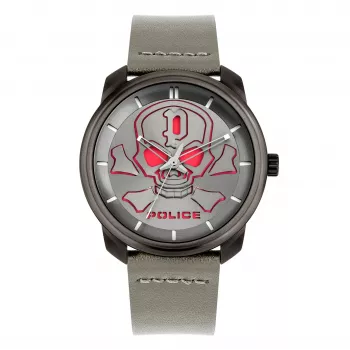 POLICE pánske hodinky PL15714JSU-61 44,5mm modrý ciferník kožený remienok quartz