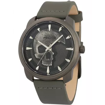 Police pánske hodinky PL15714JSU61A 44mm modrý ciferník kožený remienok