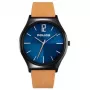 Police pánske hodinky PL15918JSB03 44mm nerezová oceľ koža čierna