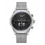 Police pánske hodinky Ranger II PEWJG0006504 44mm modrý ciferník hnedá koža