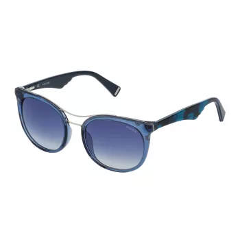 Police SPL758520955 dámske slnečné okuliare Havana acetátový rám hnedé sklá 52 mm