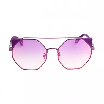 POLICE SPLA95568TNV dámske cat-eye slnečné okuliare - čierny rám, sivo gradientové sklá 56mm