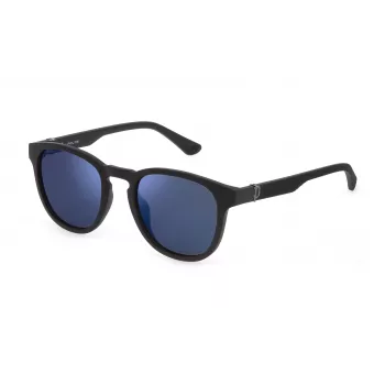 POLICE SPLF60-53U28P pánske slnečné okuliare, obdĺžnikové, polarizované, havannová obruba, zelené sklá, 53 mm