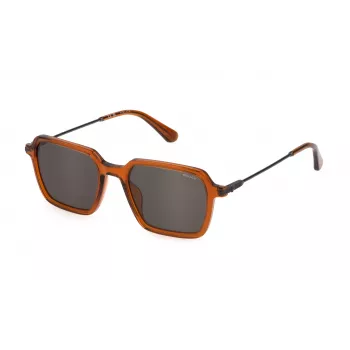 POLICE SPLL10-520W45 pánske slnečné okuliare Havana rám sivé sklá 52 mm