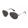 POLICE SPLL11-590302 unisex slnečné okuliare - čierny rám, sivé šošovky, UV400, 59 mm