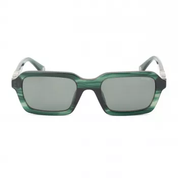 POLICE SPLL14-5309N6 pánske slnečné okuliare - čierny acetátový rám, sivé polykarbonátové sklá, UV400 ochrana, 53 mm