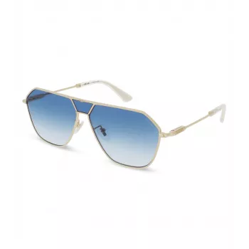 POLICE SPLL89-620300 pánske pilotné slnečné okuliare - lesklý čierny rám, tmavosivé sklá, 62 mm