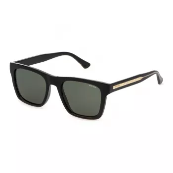POLICE SPLP56-520Z42 pánske slnečné okuliare, hranaté, čierna/sivá, 52 mm