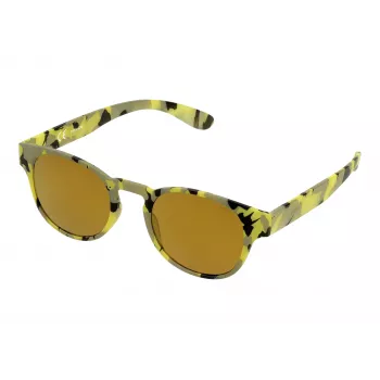 POLICE unisex slnečné okuliare S194549GE9G havana acetát square rám hnedé gradientové sklo 49/21/140 mm