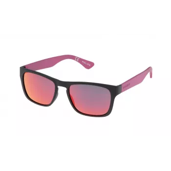 POLICE unisex slnečné okuliare S198854U28R Havana acetátový rám hnedé polykarbonátové sklá 54 mm