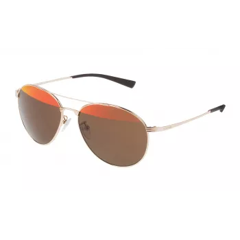 POLICE Unisex slnečné okuliare S8953V570300 pilot acetát čierna sivá 57mm