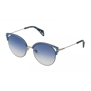 POLICE dámske slnečné okuliare Cat Eye SPL739548FFB Havana Tortoise Brown Gradient 54mm