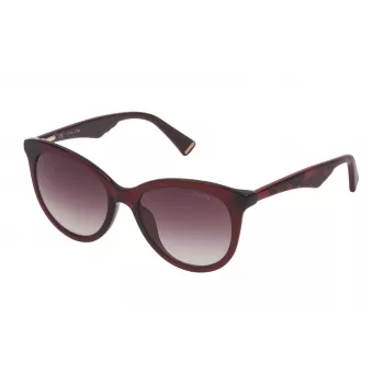 Police dámske mačacie slnečné okuliare SPL7595207DW Havana hnedý gradient 52mm