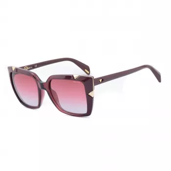 Police dámske SPLA15-5207LN obdĺžnikové Cat-Eye slnečné okuliare havana 52/18/140 mm