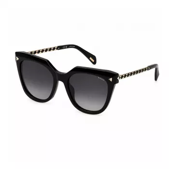 POLICE dámske SPLN63-530700 obdĺžnikové acetátové slnečné okuliare, havana/hnedá, 53 mm