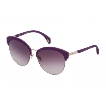 POLICE dámske slnečné okuliare SPL6195608FF Havana acetátový rám hnedé polykarbonátové šošovky 56 mm