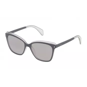 POLICE dámske slnečné okuliare SPL643567DXX - geometrický acetátový rám s UV400 ochranou