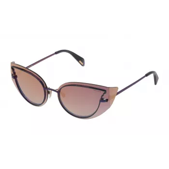 Police dámske slnečné okuliare SPL939H86X Havana acetát hnedý gradient 63 mm