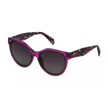 POLICE dámske slnečné okuliare SPLC22E5809AH Havana acetát štvorcové 58 mm