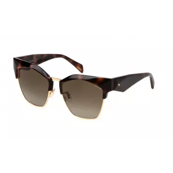 POLICE dámske slnečné okuliare SPLN59-5601AY - čierny acetátový rám, sivé polykarbonátové šošovky, 56/16/140 mm