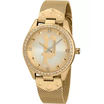 POLICE dámske hodinky PL16029MSG22M 36mm ušľachtilá oceľ mesh sivý ciferník