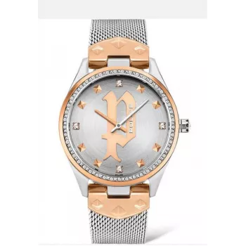 POLICE dámske hodinky PL16029MSTR13 36mm strieborná nerezová oceľ mesh