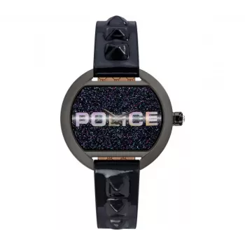 Police dámske hodinky PL16070BSU03P 36mm modrý ciferník modrý kožený remienok