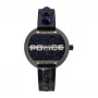 Police dámske hodinky PL16070BSU03P 36mm modrý ciferník modrý kožený remienok