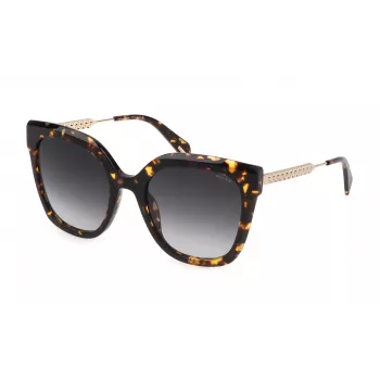 POLICE dámske slnečné okuliare SPLG19540909 - acetátový rám UV400 ochrana 54mm sklo