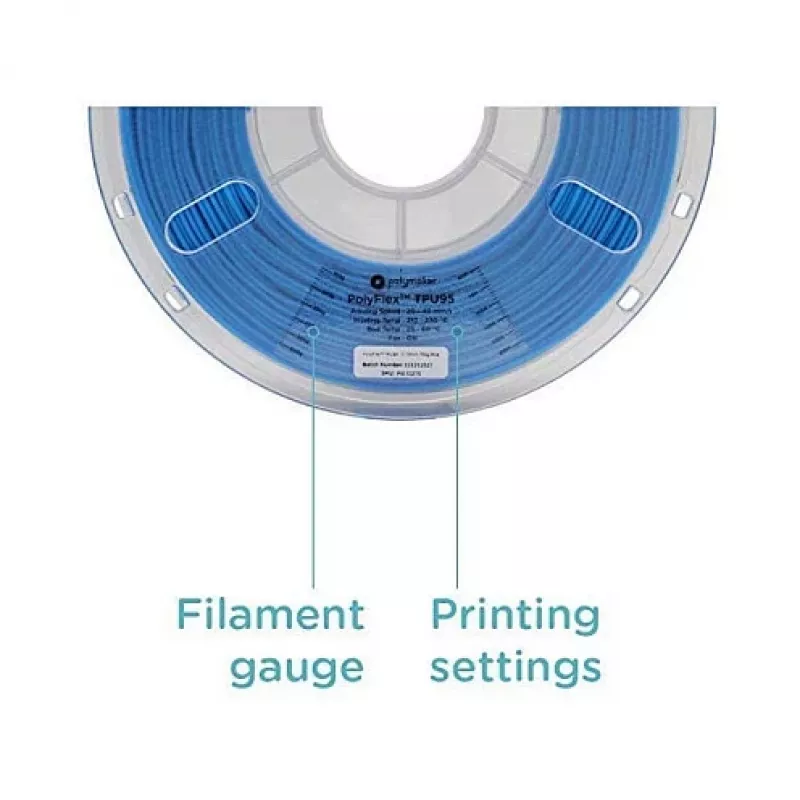 Filament pre 3D tlačiareň Polymaker TPU-95A, 1,75 mm, 0,75 kg, červený (PD01003)