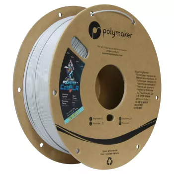 Polymaker CosPLA Version A PLA filament 1.75mm biela 1kg – ľahko brúsiteľná a maľovateľná