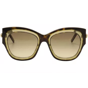POMELLATO dámske slnečné okuliare PM0008S-001 - čierny acetátový rám, sivé sklá, 52 mm