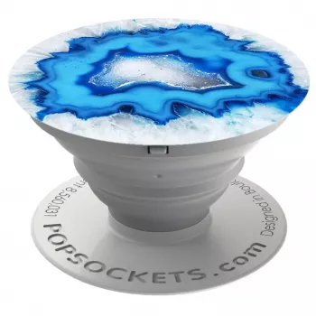 PopSockets Original PopGrip držiak a stojan na telefón - Ice Blue Agate