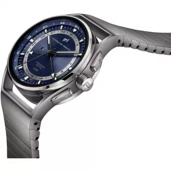 PORSCHE DESIGN Flat Six P'6000 pánske automatické chronograph hodinky 42mm nerezová oceľ guma čierna