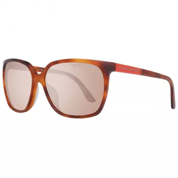 Porsche Design P8589-60E dámske slnečné okuliare - Gunmetal Grey, obdĺžnikový rám, ochrana UV400