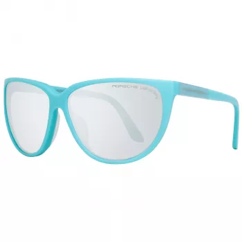 PORSCHE DESIGN dámske slnečné okuliare P8588-61B obdĺžnikový kovový rám strieborná/palladium sivé šošovky 61/13/135 mm