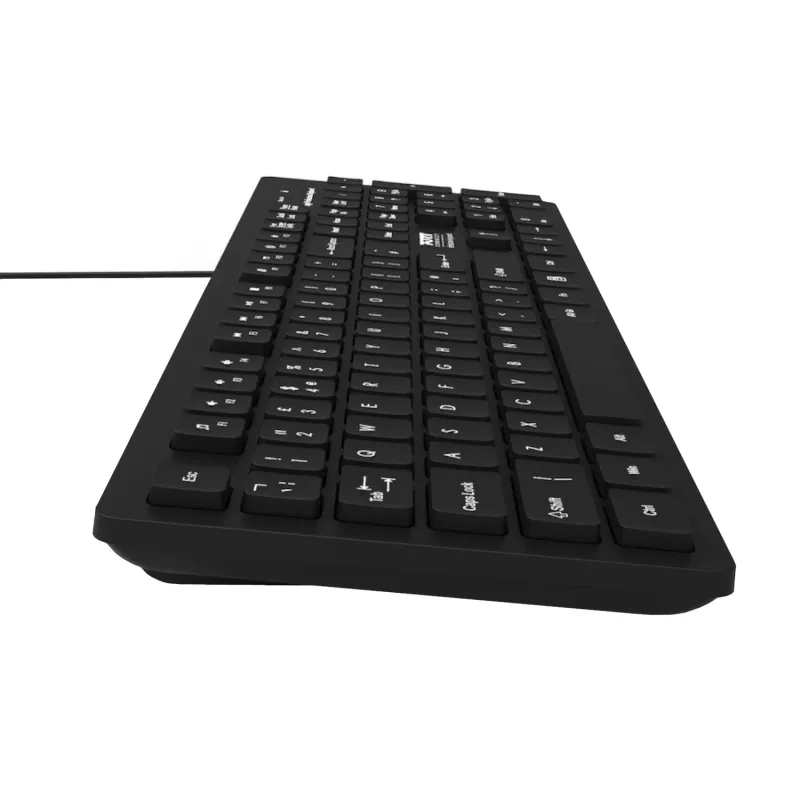 Port Connect Tough Office USB klávesnica - čierna